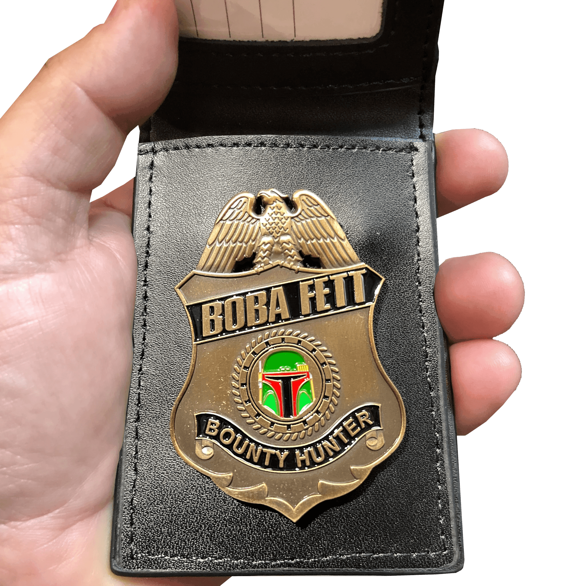 BL17-013 Bounty Hunter movie prop full size wallet - 