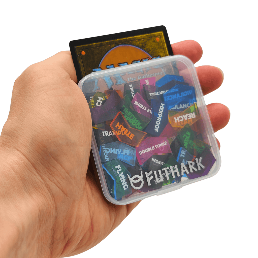 MTG Keyword Counters - Set of 60 Color Coded Tokens for Magic: The Gathering