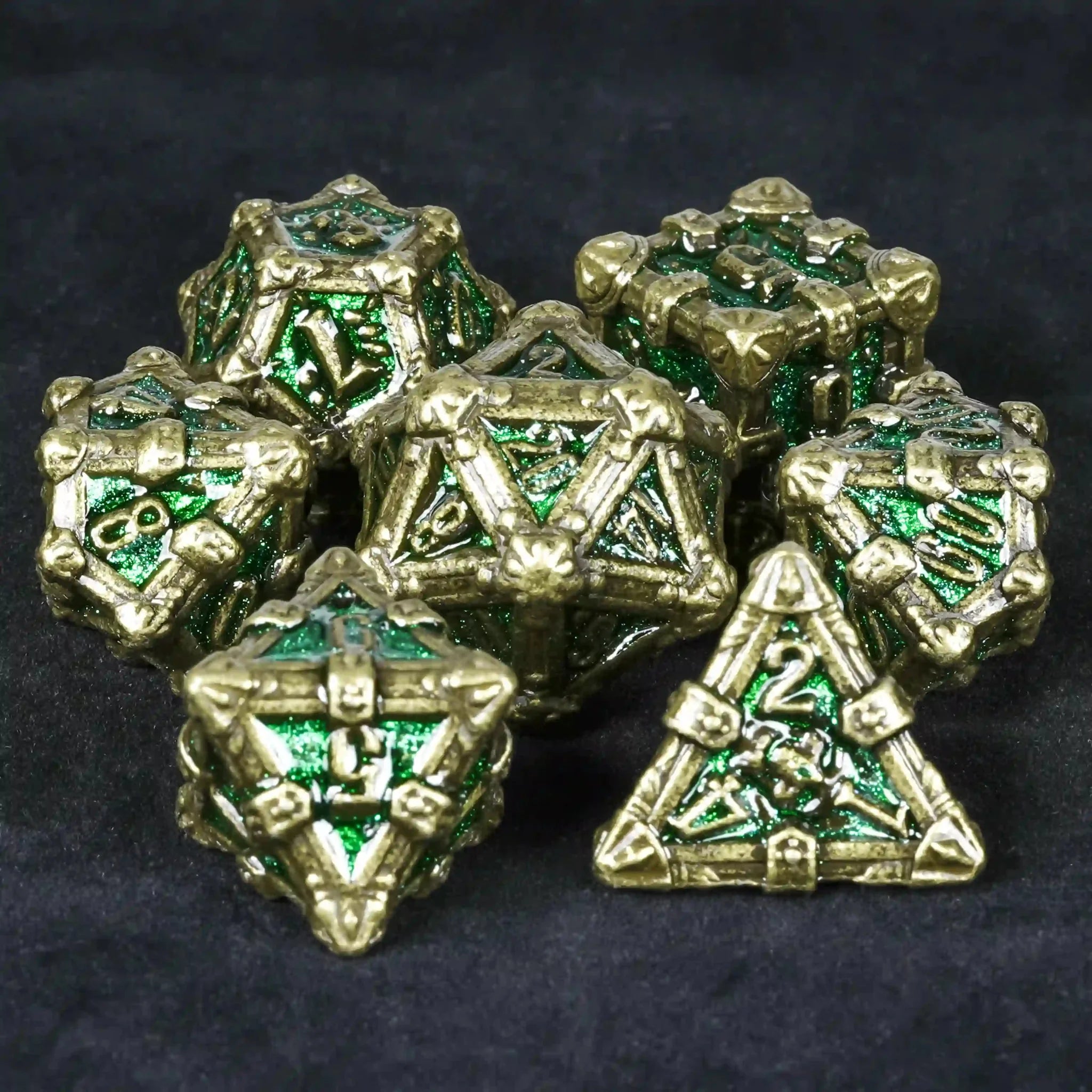 DND Dice - Skull Series Metal Dice Set