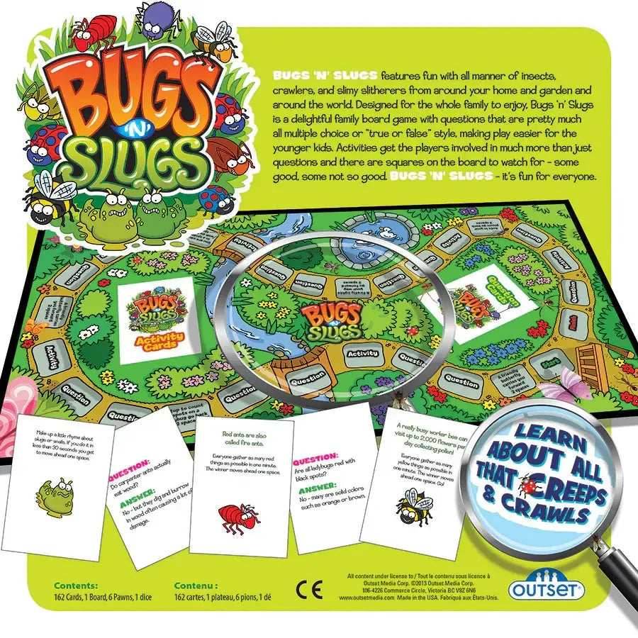 Bugs 'N' Slugs - The Educational Insects Board Game - Outset - 