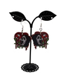 Ghost Face Scream Christmas Earrings