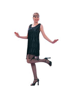 Adult Roaring 20s Black Flapper Dress Costume