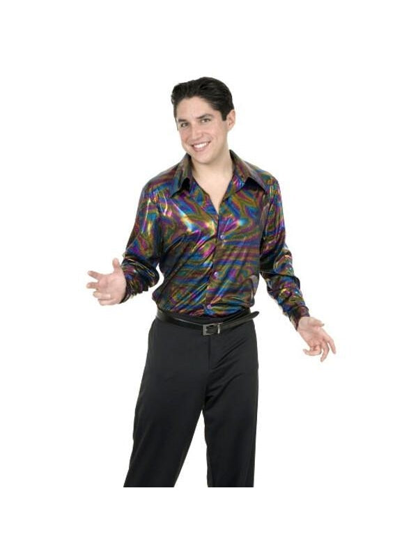 Adult 70's Disco Glitter Shirt