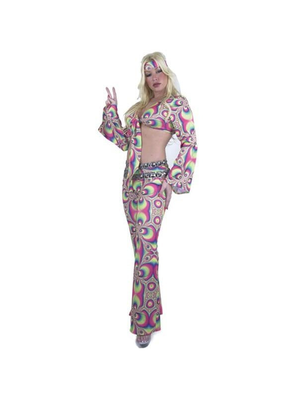 Adult 60's Psychedelic Hippie Costume