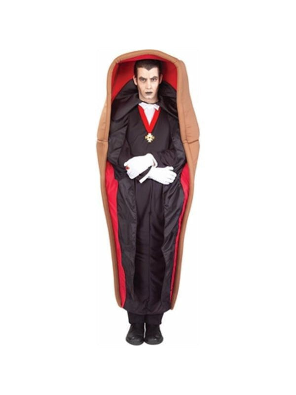 Adult Dracula In Coffin Costume