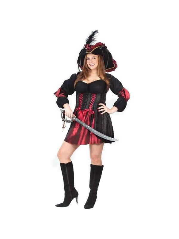 Adult Plus Size Stitch Pirate Costume