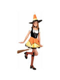 Preteen Candy Corn Witch Costume, Halloween