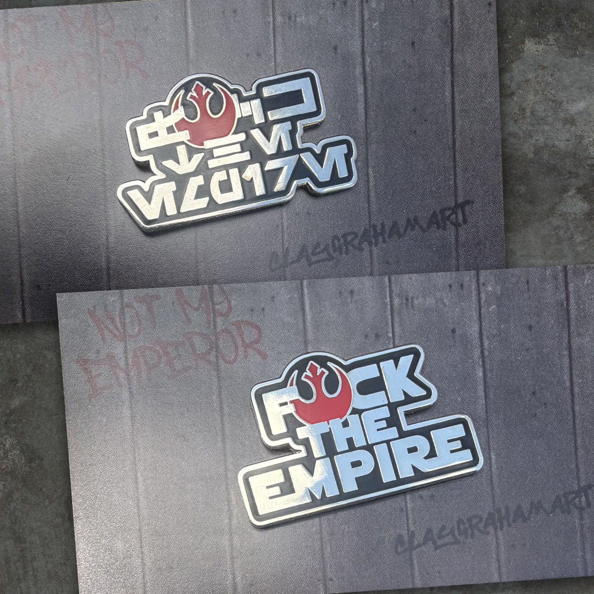 Eff the Empire 1.5" Hard Enamel Pin