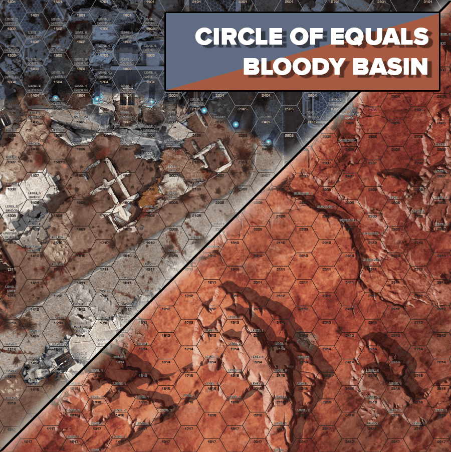 BattleTech Strana Mechty: Battle Mat - Circle of Equals / Bloody Basin - 