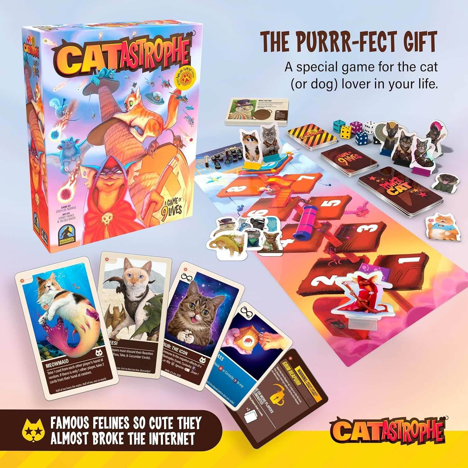 CATastrophe: A Game of 9 Lives with Paws Out Expansion Pack - 