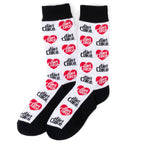 Diet Coke White Dress Socks