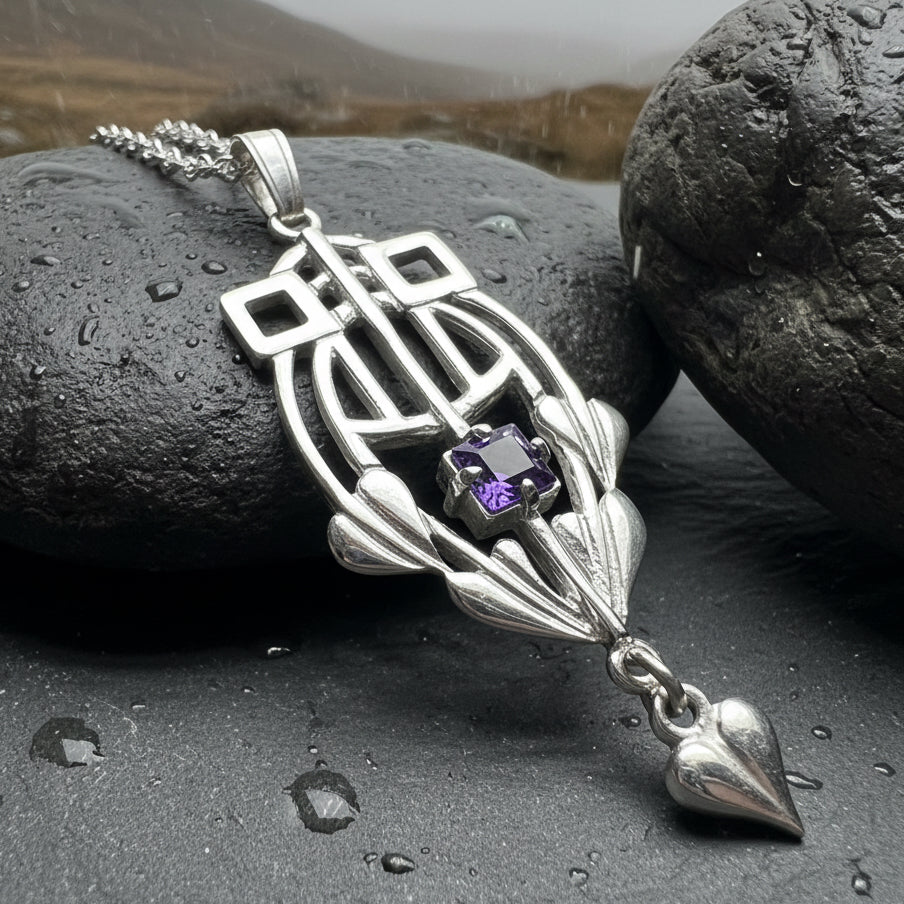Scottish Mackintosh Thistle Necklace