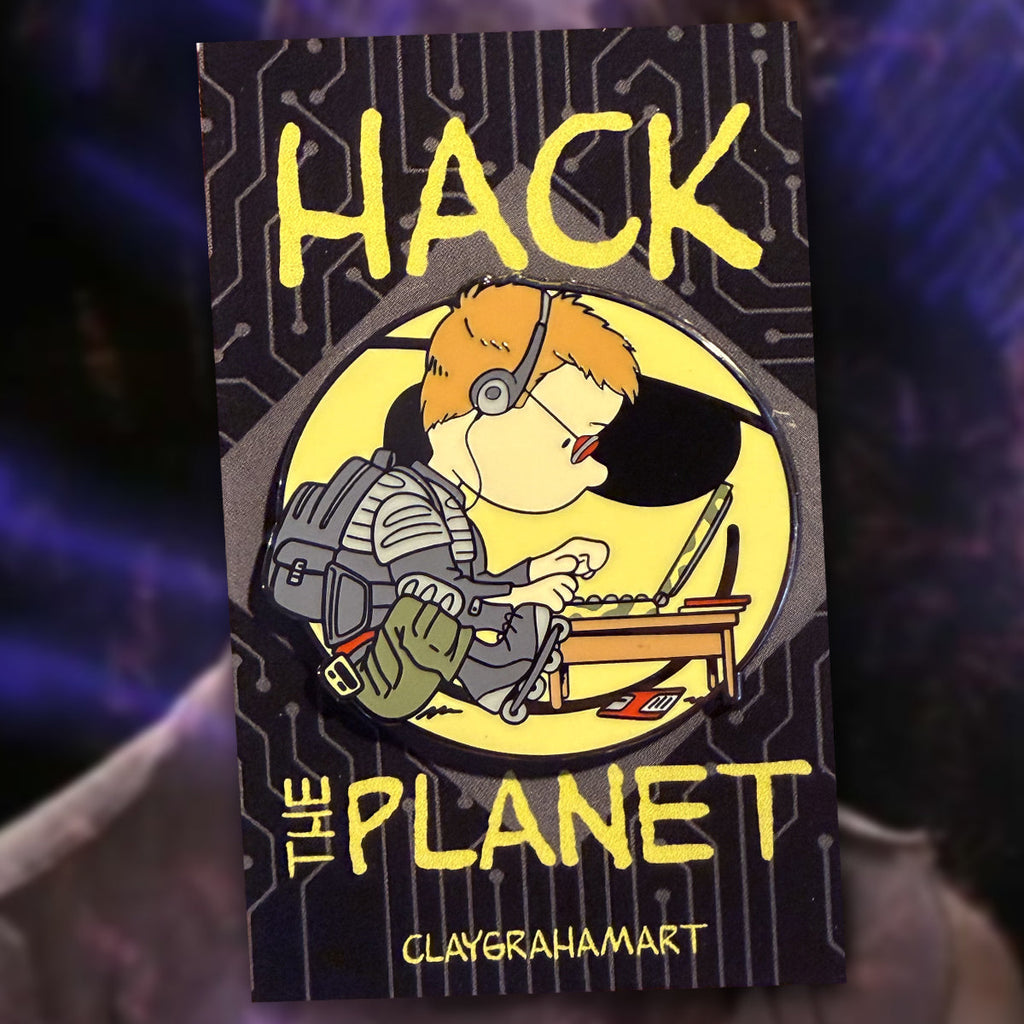 Hack the Peanuts 1.75" Hard Enamel Pin