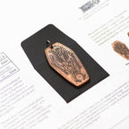 Coffin Memento Mori Memento Vivere Copper Charm or Pendant - Charm Only