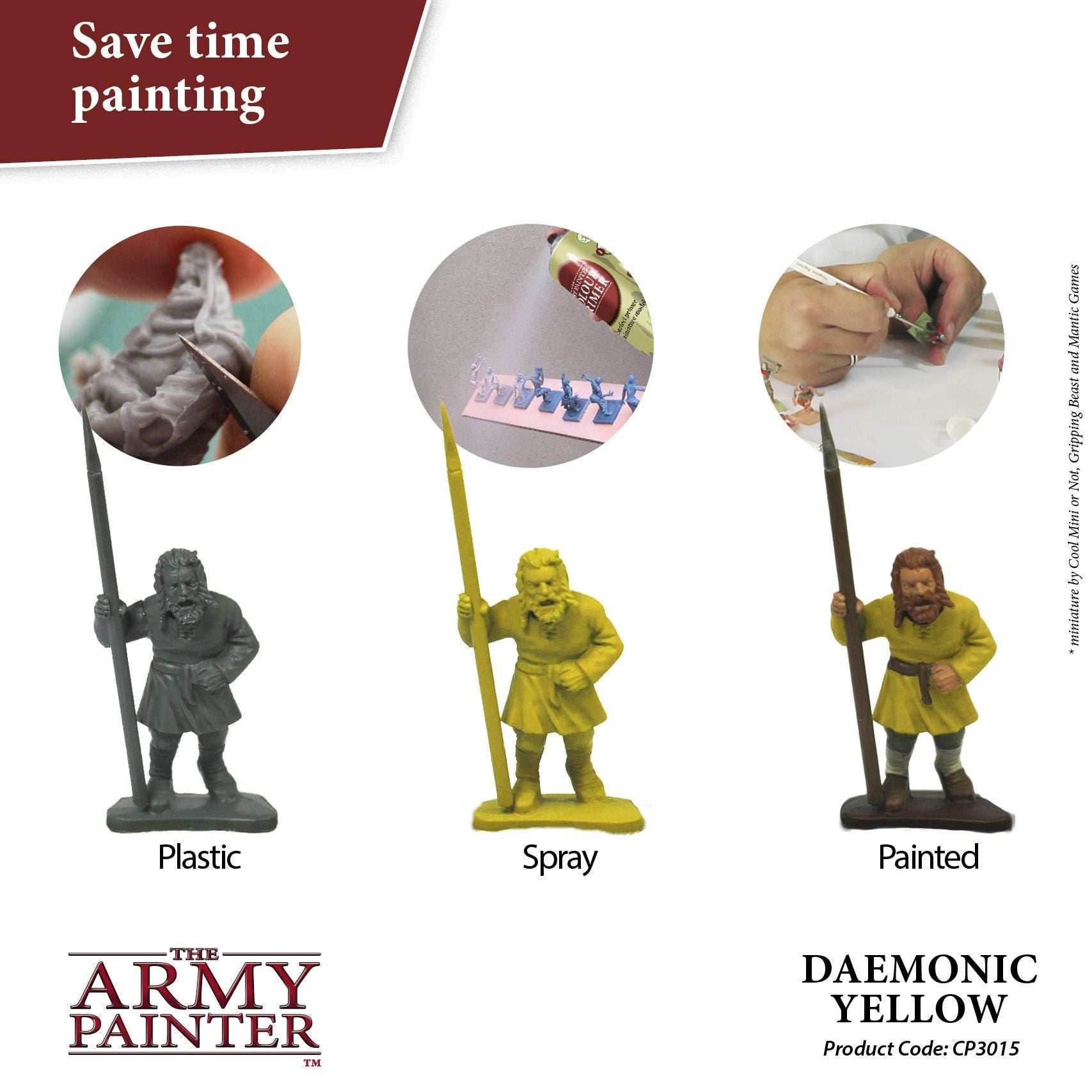 Army Painter Colour Primer: Daemonic Yellow - 
