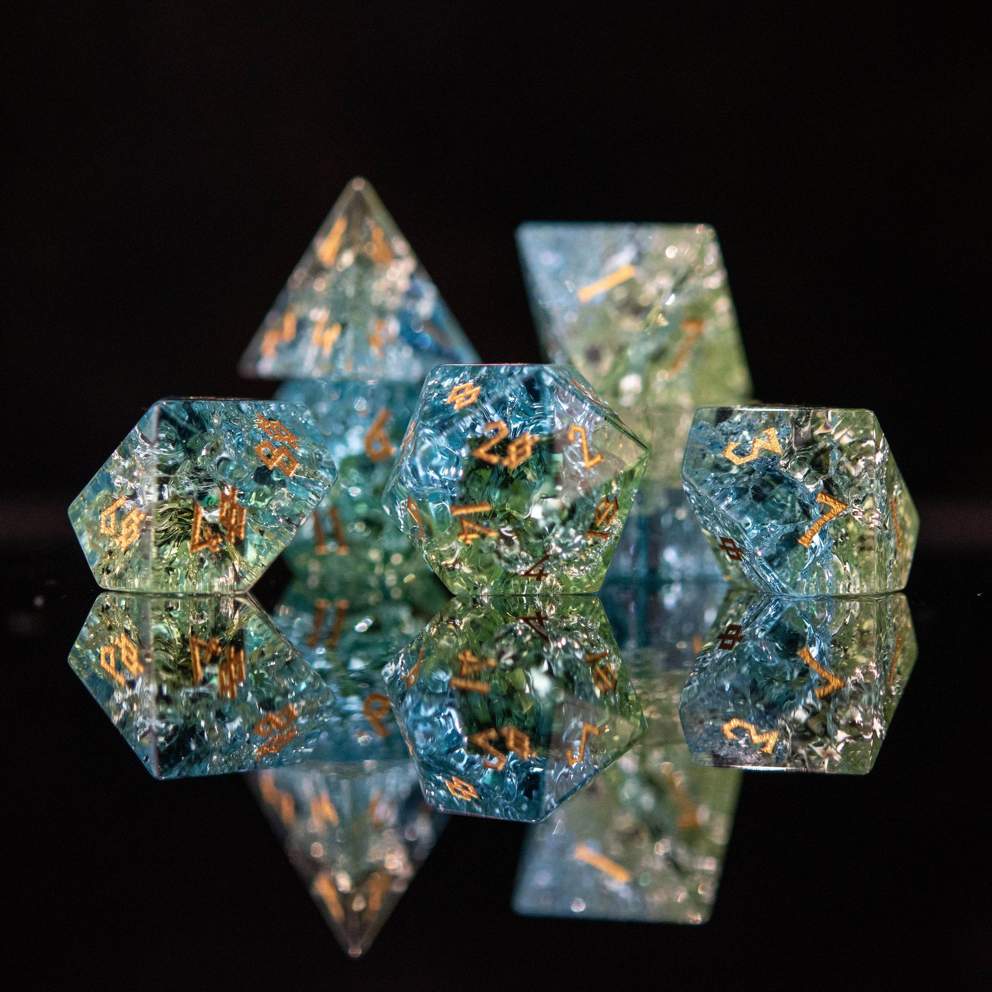 Calypso Shattered Glass Dice Set - 