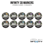 Infinity 3D Markers: Chasseurs (25mm Camo -3) - A