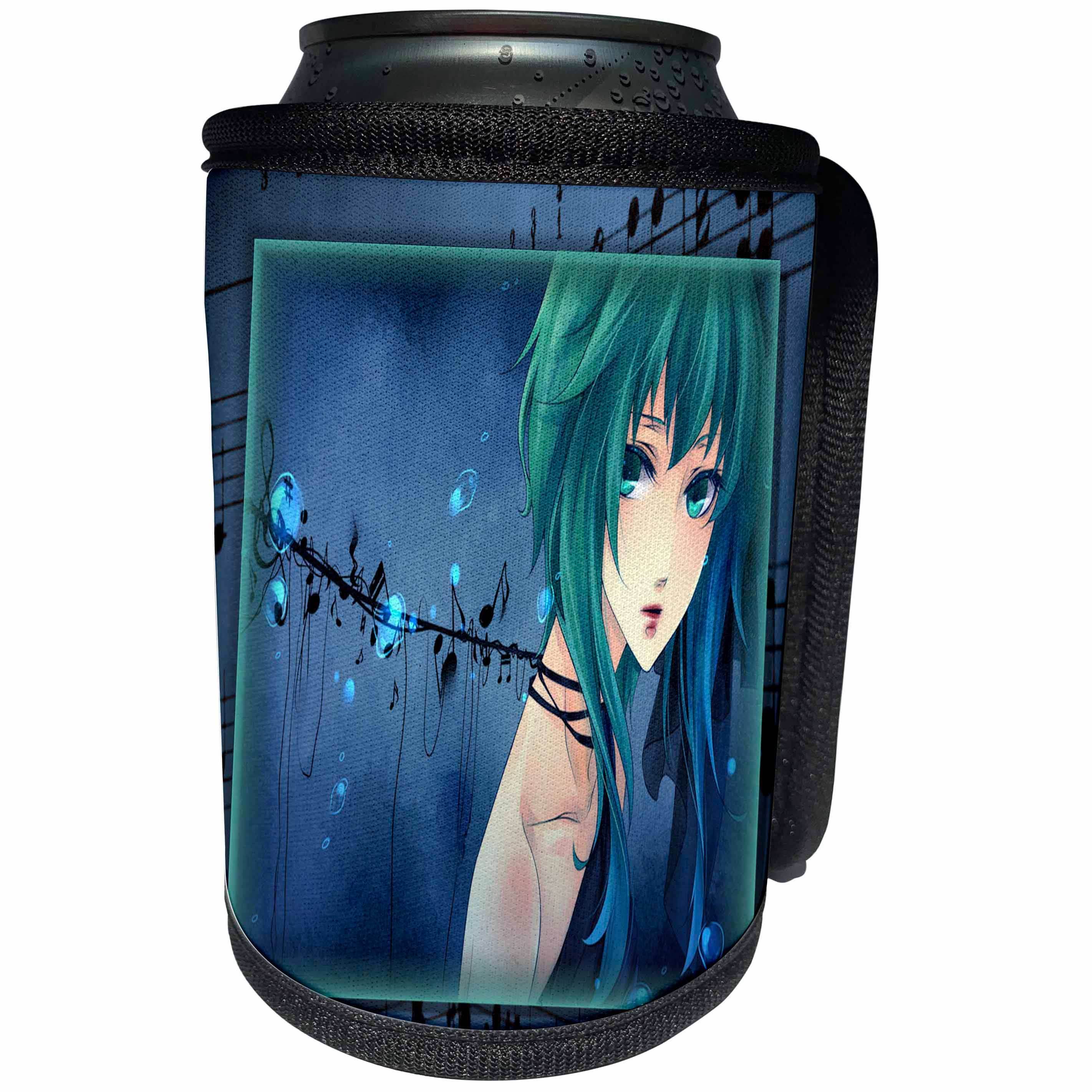 3dRose Susan Brown Designs General Themes - Anime and Notes - Can Cooler Bottle Wrap (cc_24102) - Can Cooler Bottle Wrap
