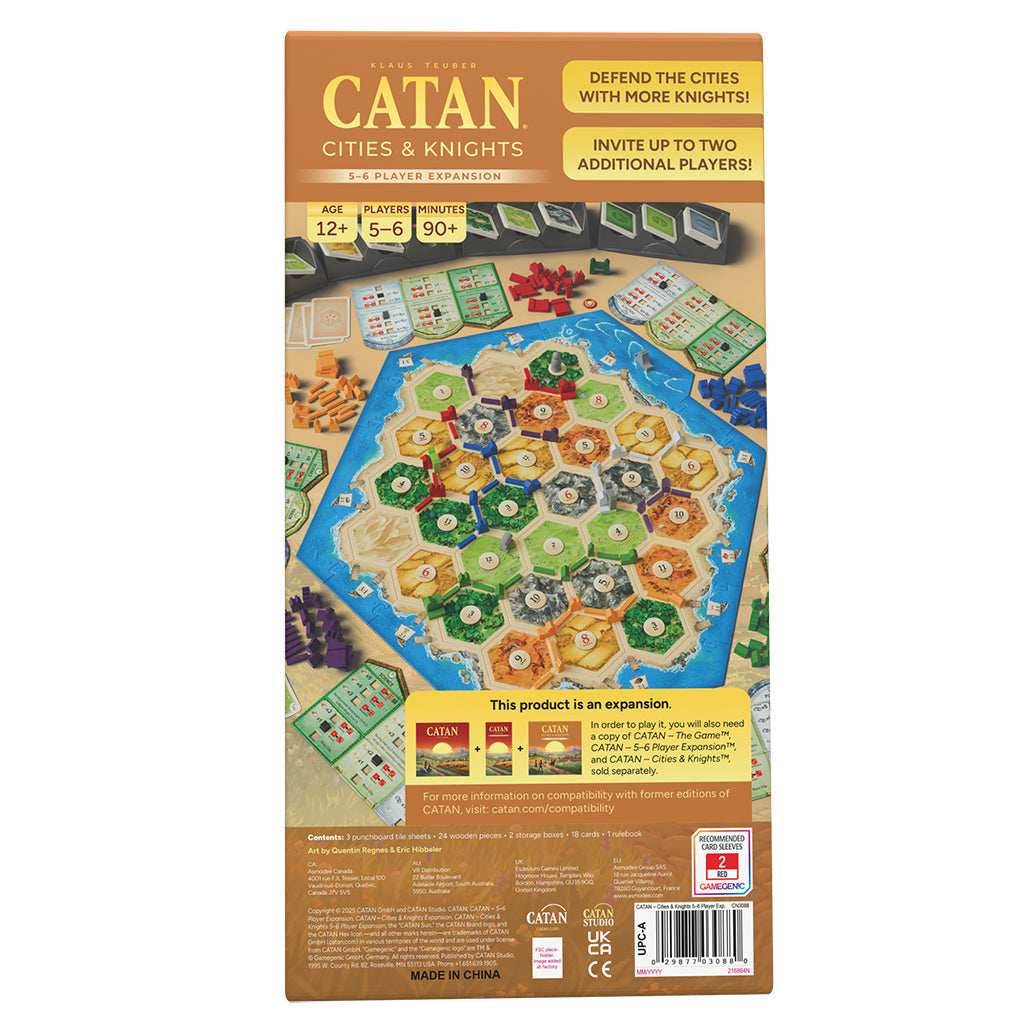Catan: Cities & Knights 5-6 Player Expansion (2025 Edition) - 