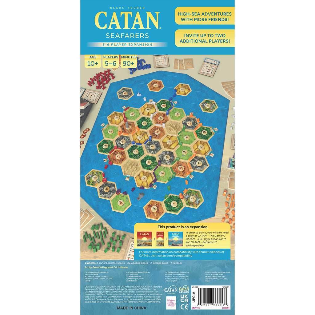 Catan: Seafarers 5-6 Player Expansion (2025 Edition) - 