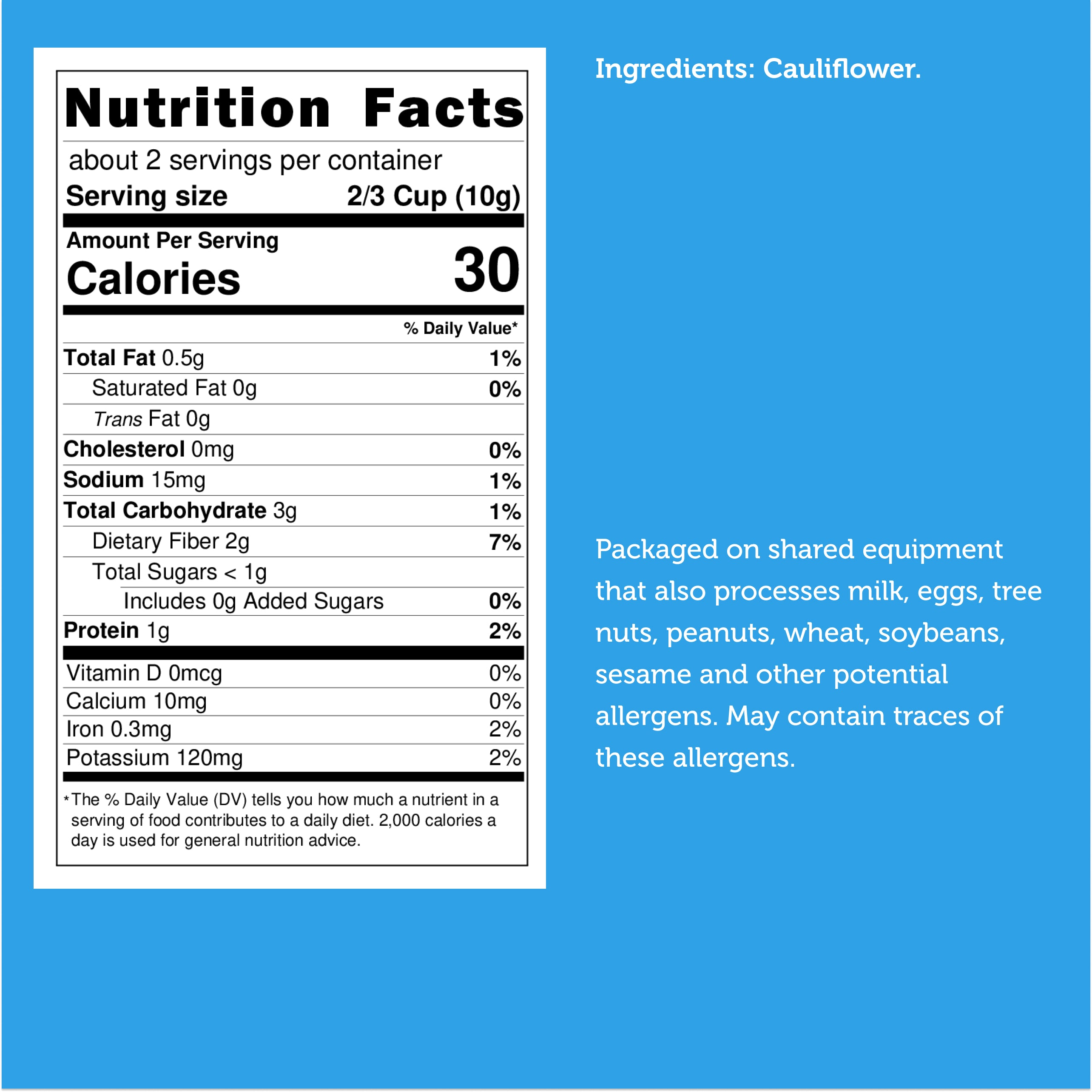 Freeze Dried Cauliflower