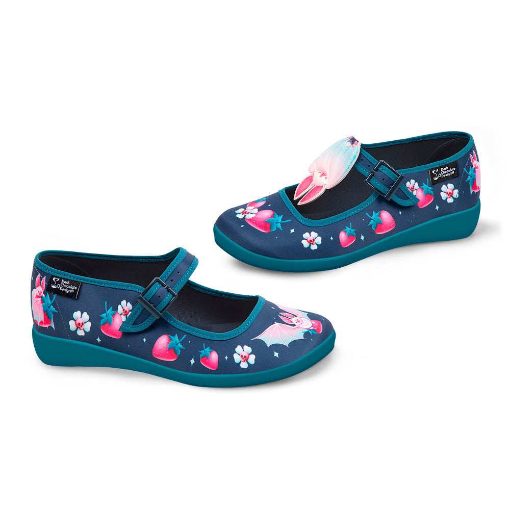 Chocolaticas® Albine Bat Women's Mary Jane Flat - 