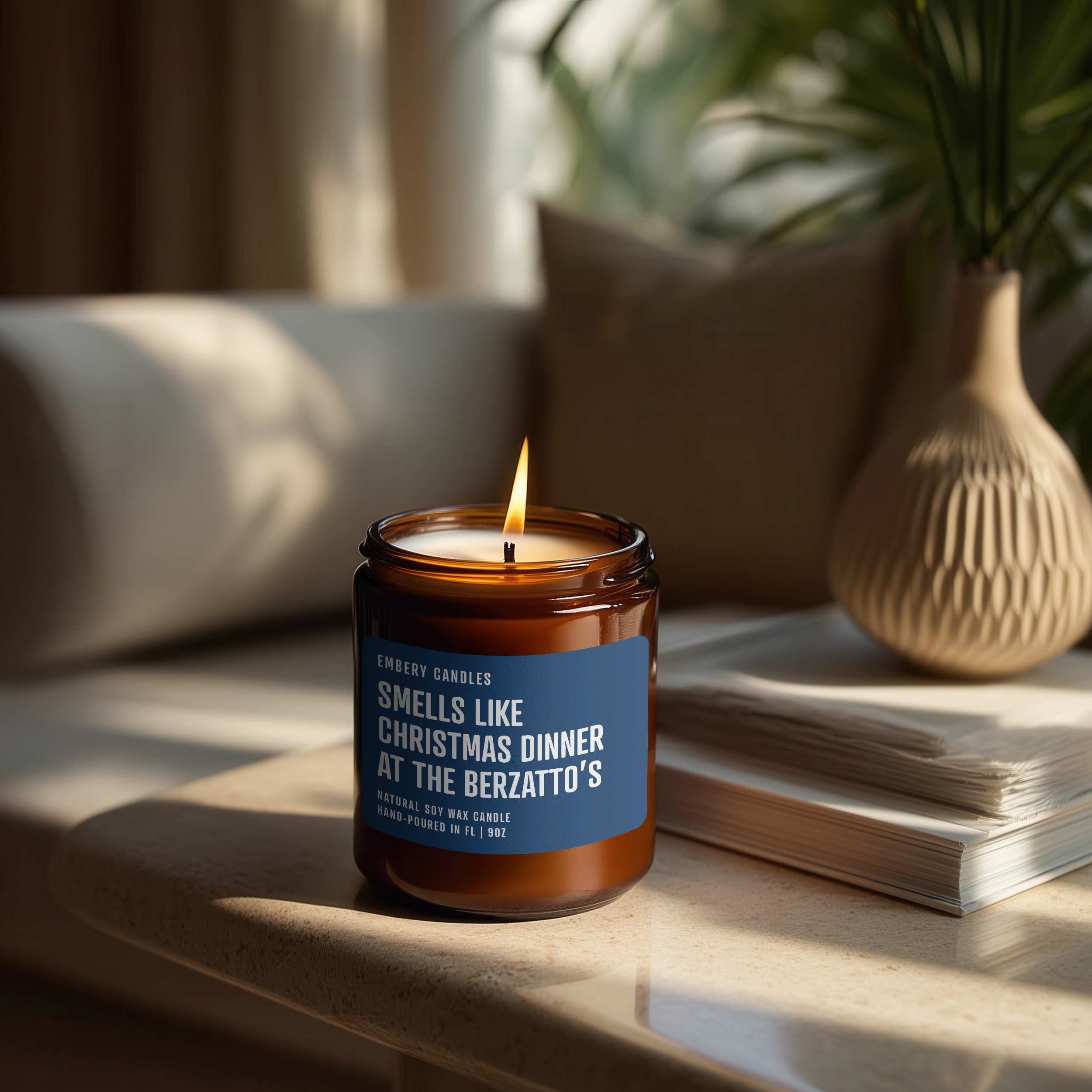 Smells Like Christmas Dinner at the Berzatto's | Soy Wax Scented Candle
