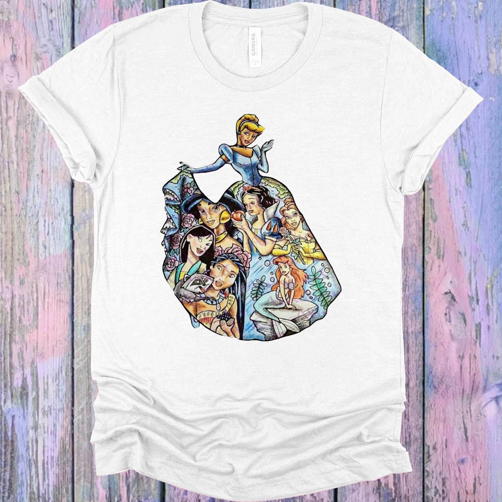 Cinderella Collage Graphic Tee - S