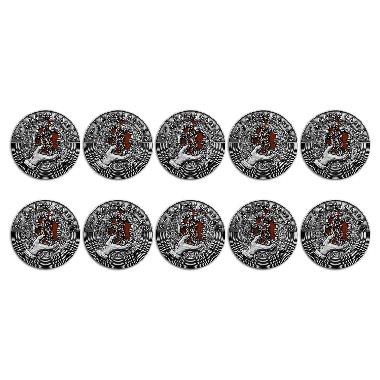 Class Coins - Sorcerer Metal Coins Set of 10