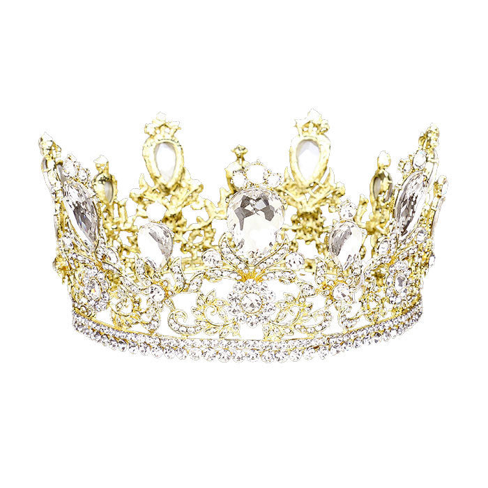 Glass Crystal Pageant Queen Tiara