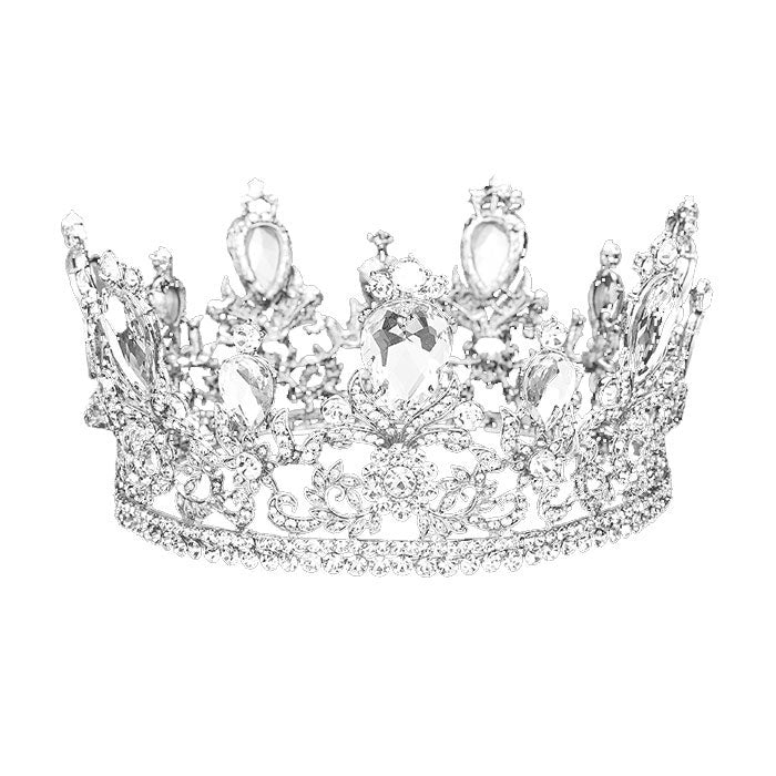 Glass Crystal Pageant Queen Tiara