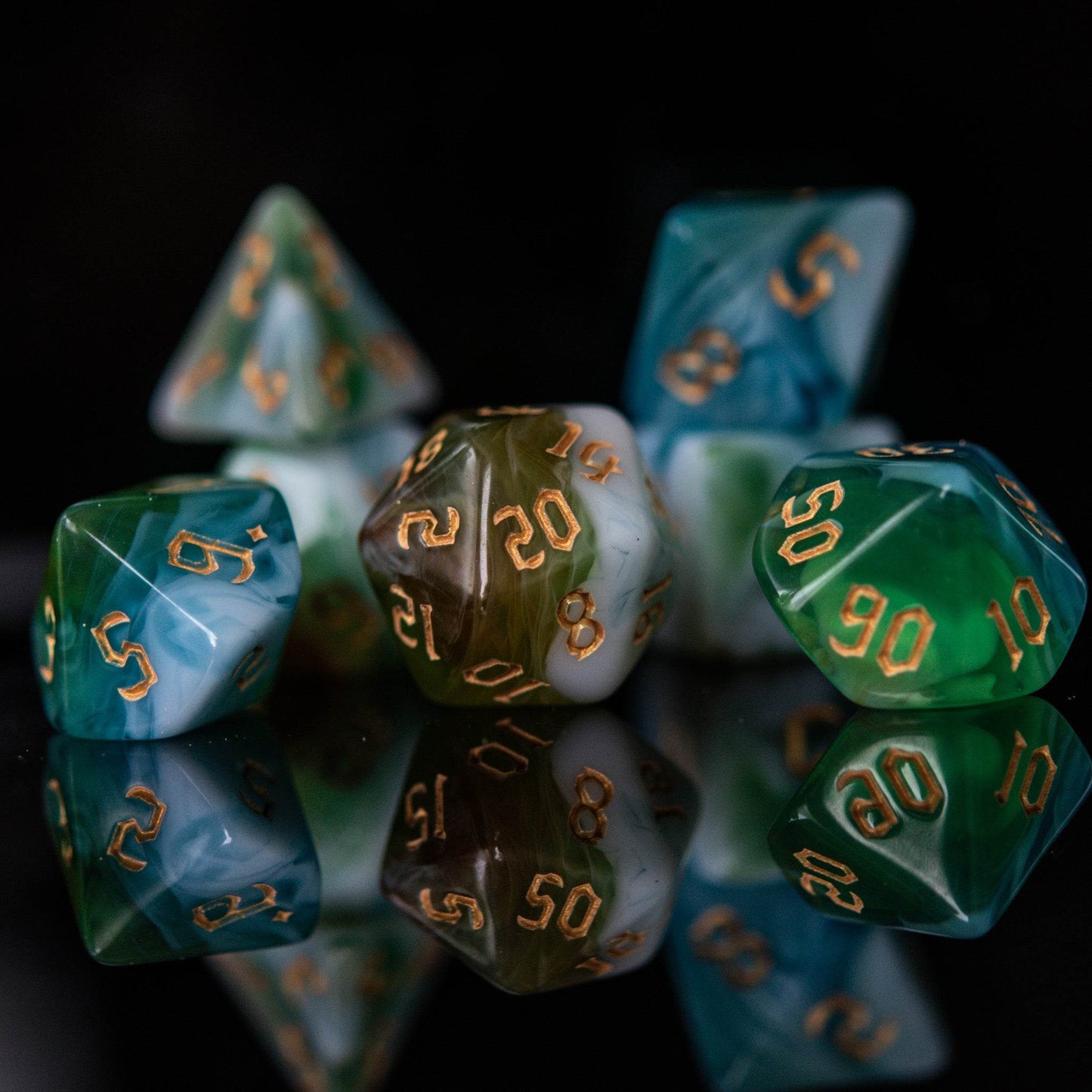 Cleric Class Acrylic Dice Set - 