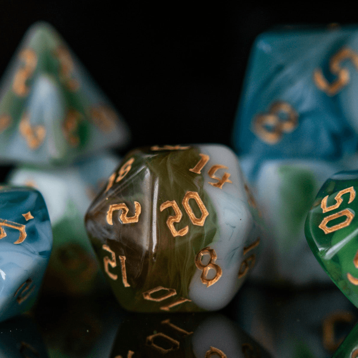 Cleric Class Acrylic Dice Set - 