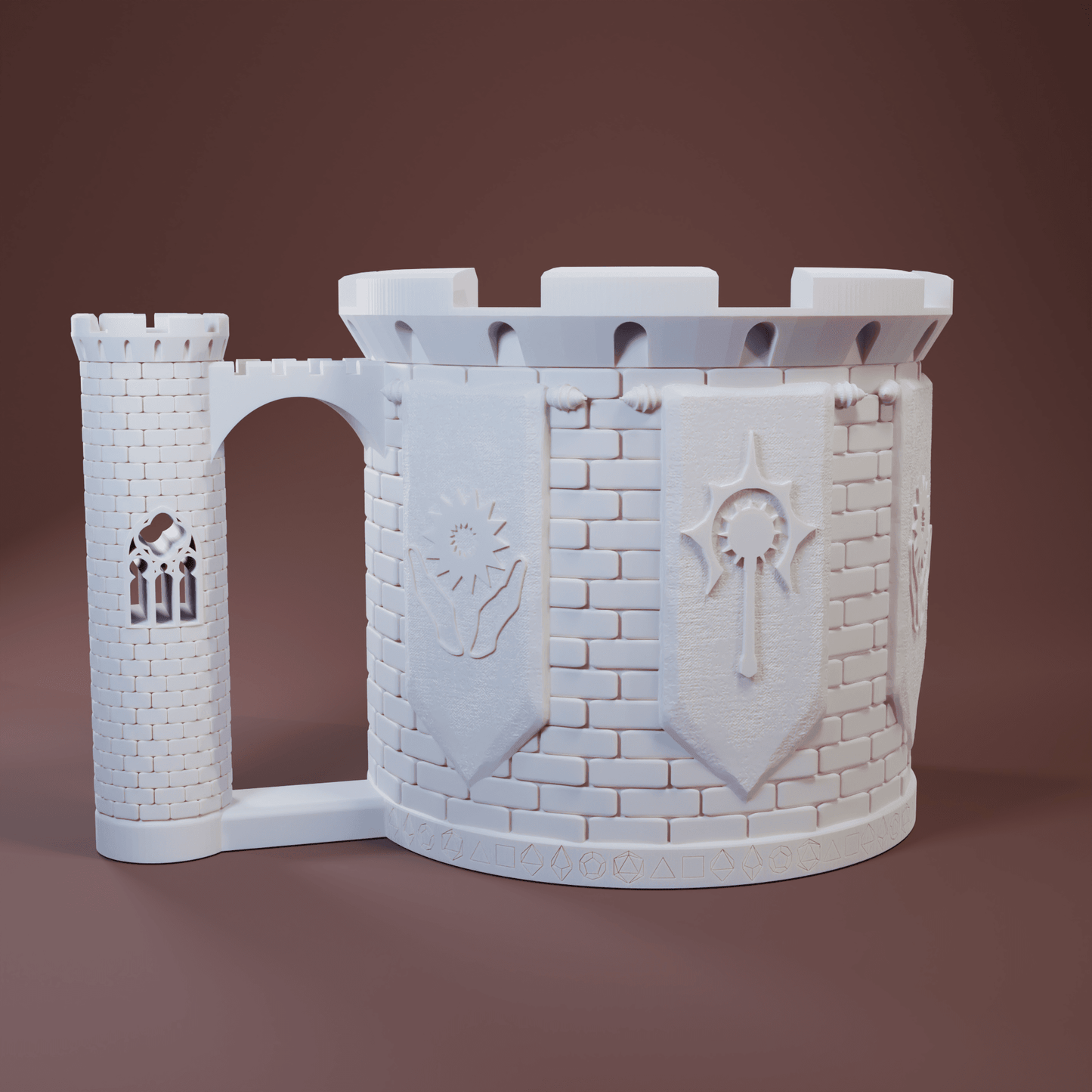 Cleric Mug & Dice Tower - Tier 1 / Included