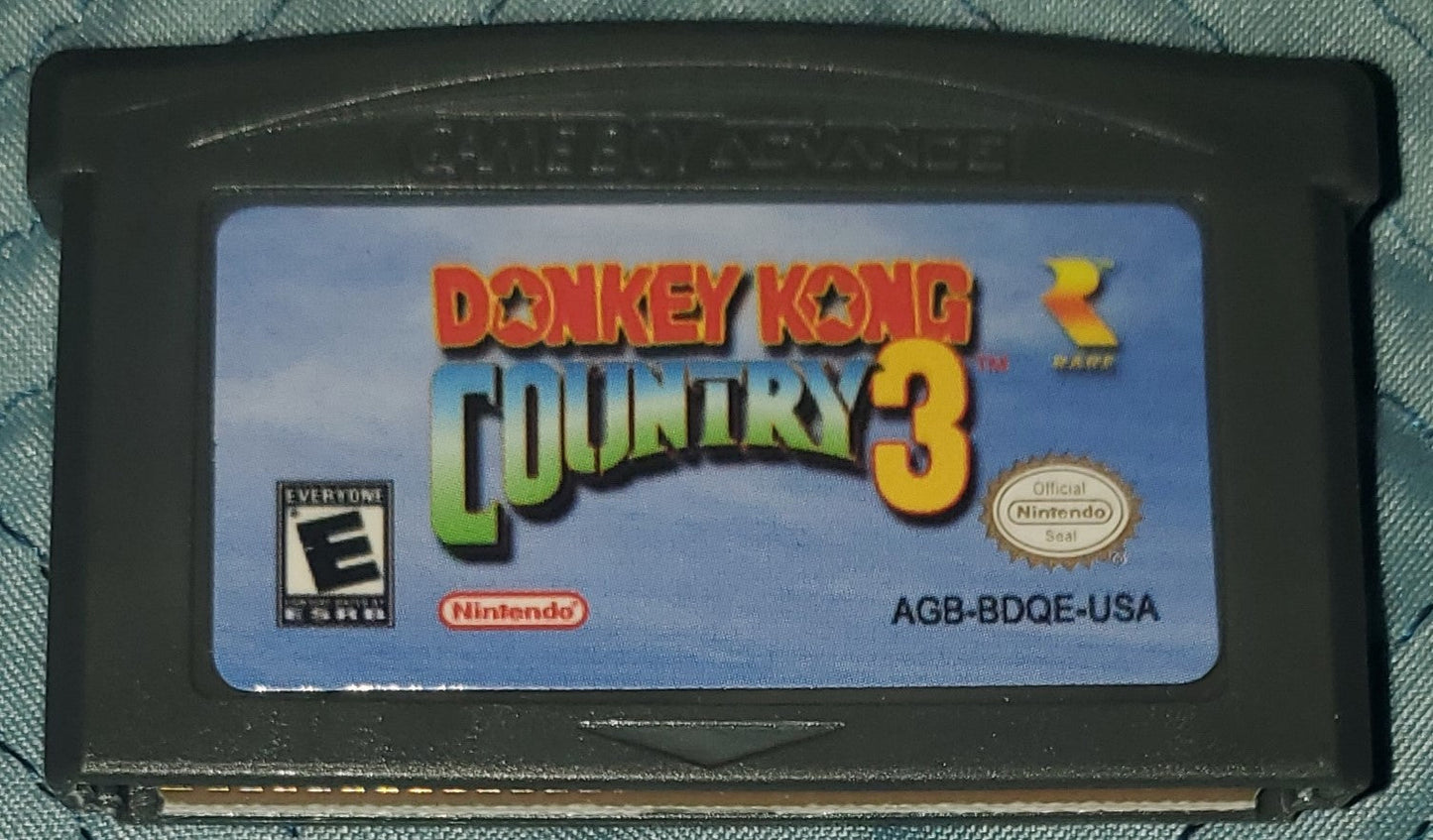 Donkey Kong Country 3 GBA Video Game Cartridge Nintendo Game Boy Advance 2005