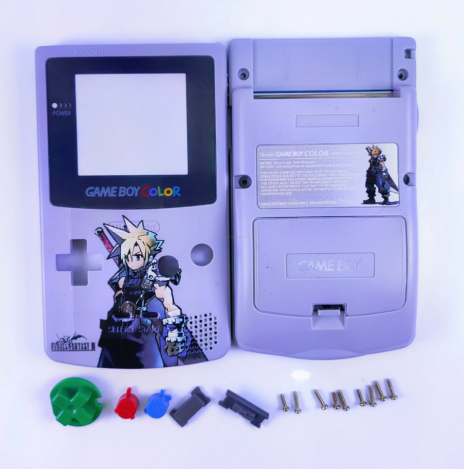 GBC Game Boy Color Case Replacement Shell Full Housing Pokemon
