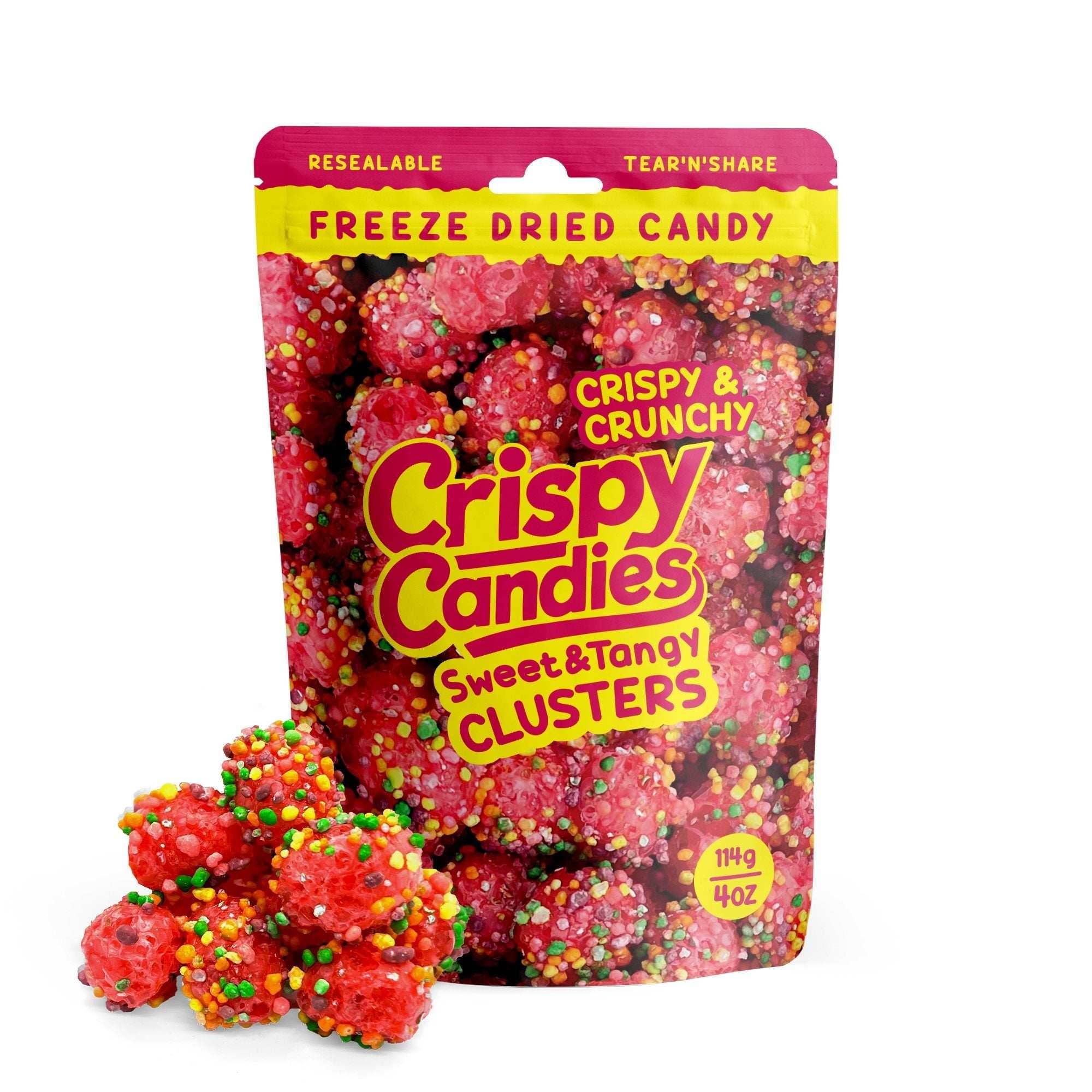 Crispy Candies - Sweet & Tangy Clusters Freeze Dried Candy 114g - 