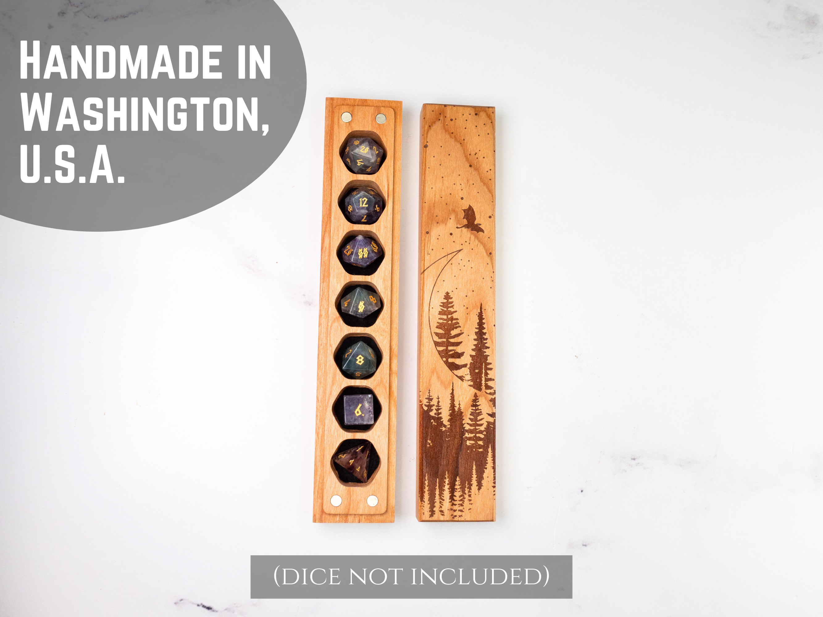 Dragon Moon | Engraved Council of 7 Dice Vault