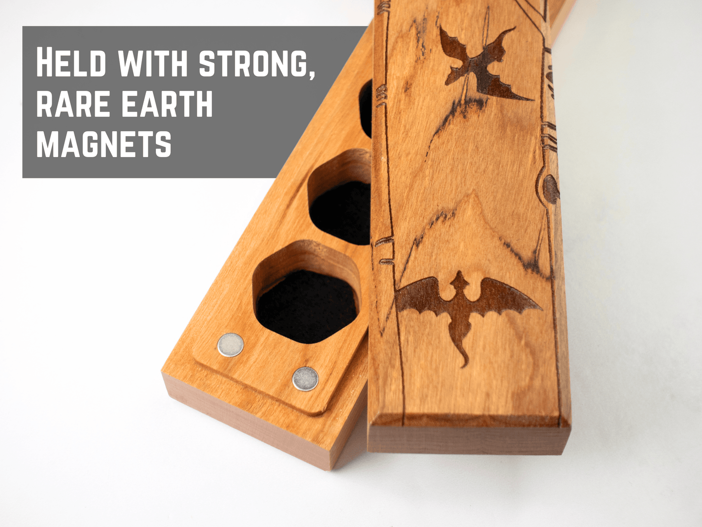 Dragon Tree | Engraved Council of 7 Dice Vault - Cherry