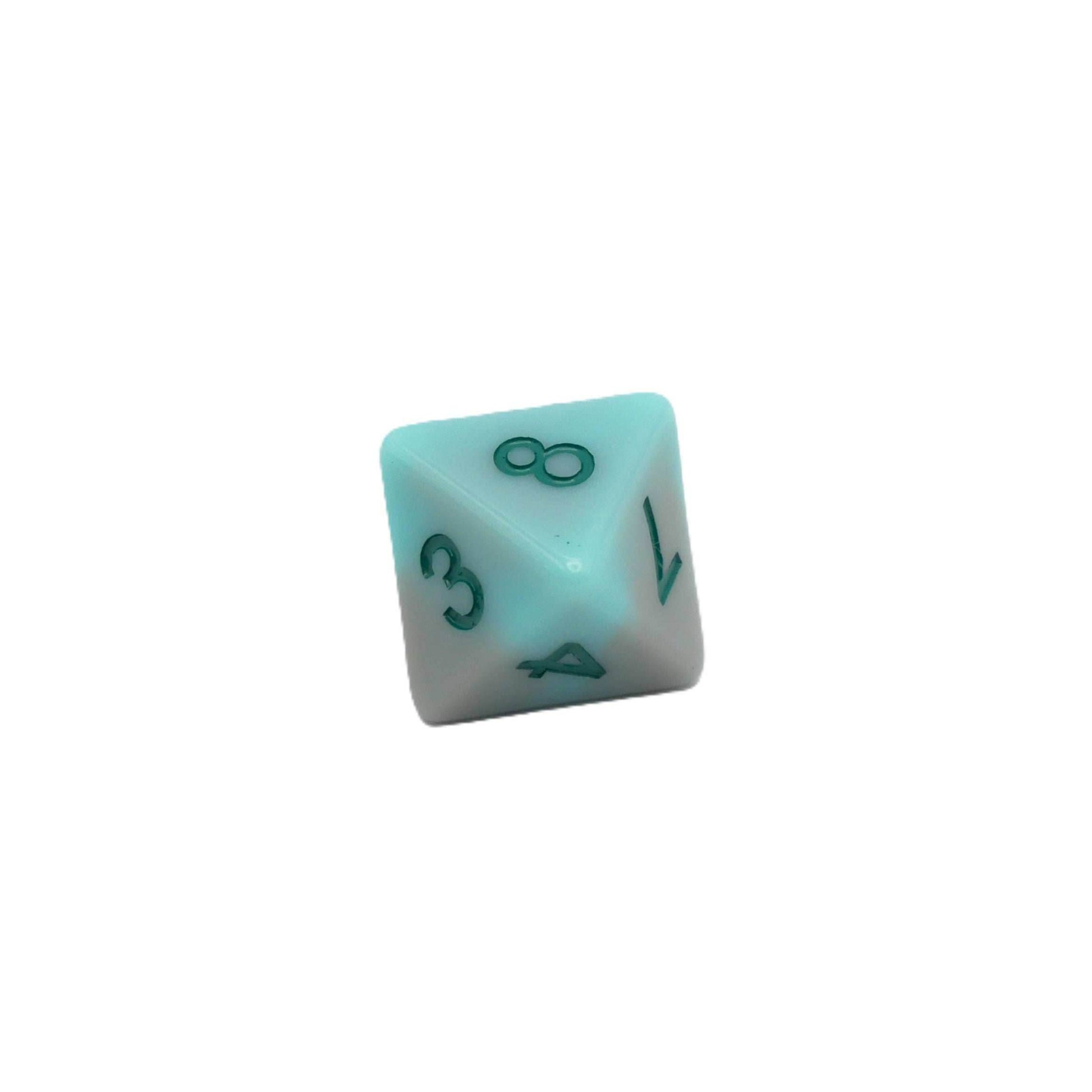Coastal Memories - 7 Piece DnD Dice Set | Acrylic RPG Gaming Dice - 