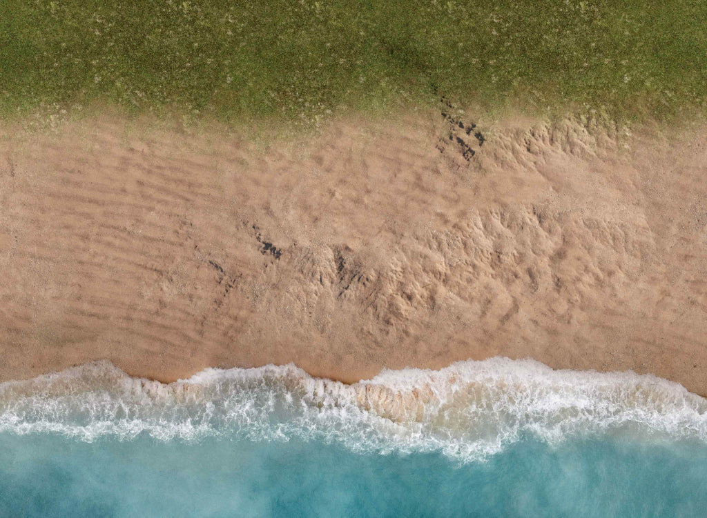 Coastal Shore - Neoprene Battle Mat - Warhammer, AoS, 40K, Team Yankee, MCP, Shatterpoint, Legion, More - 44x60