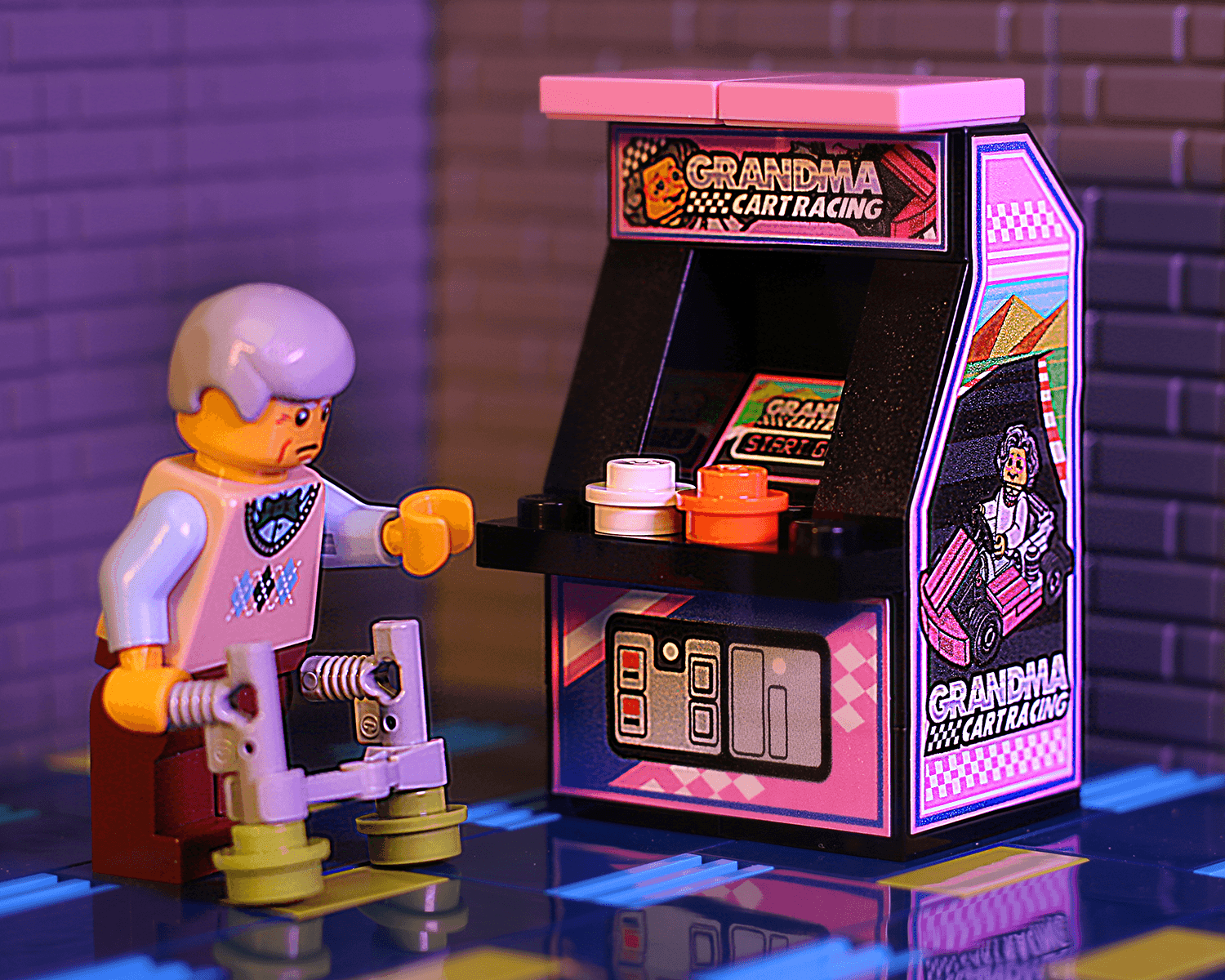 Grandma Cart Racing - B3 Customs Arcade Machine - 