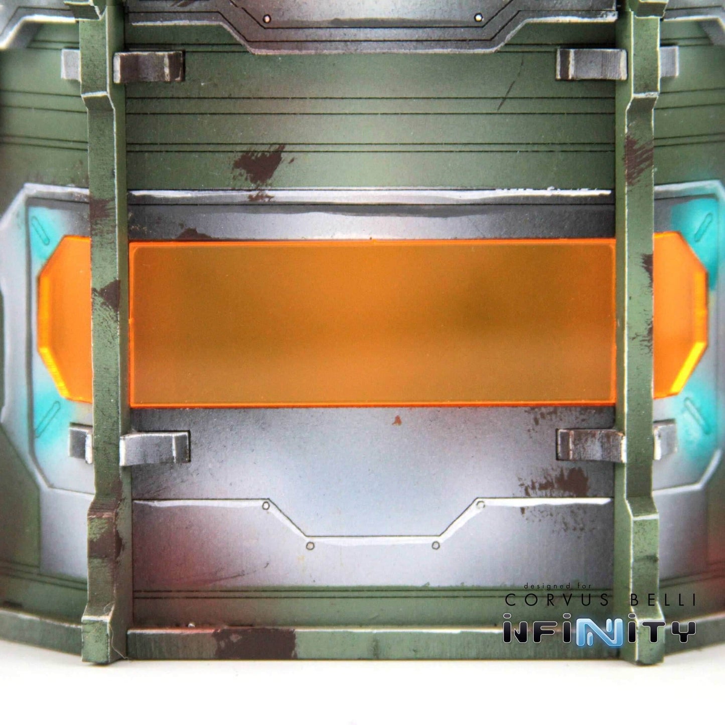 Comanche Pillbox Windows - Comanche Barracks / Fluorescent Blue Acrylic