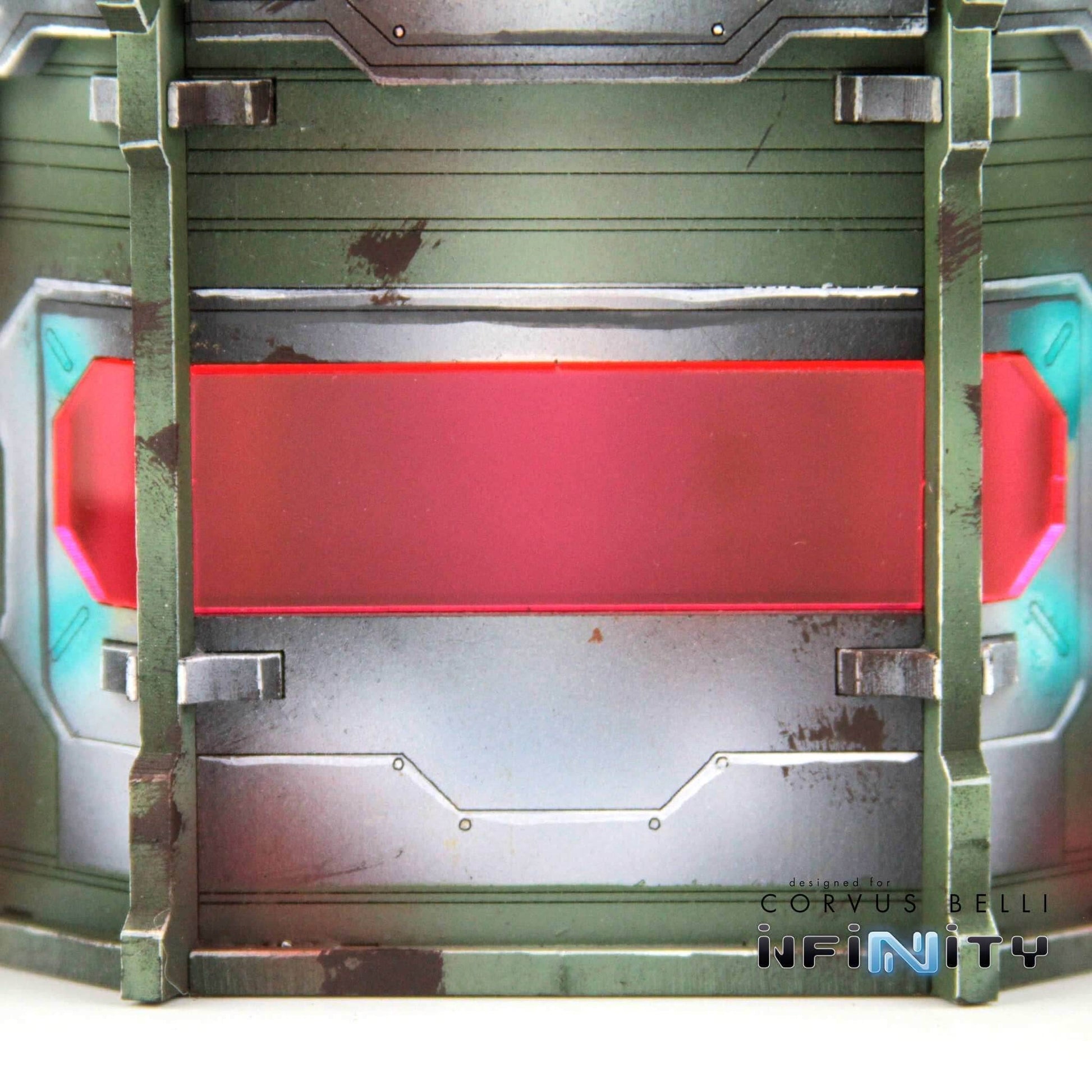 Comanche Pillbox Windows - Comanche Barracks / Fluorescent Blue Acrylic