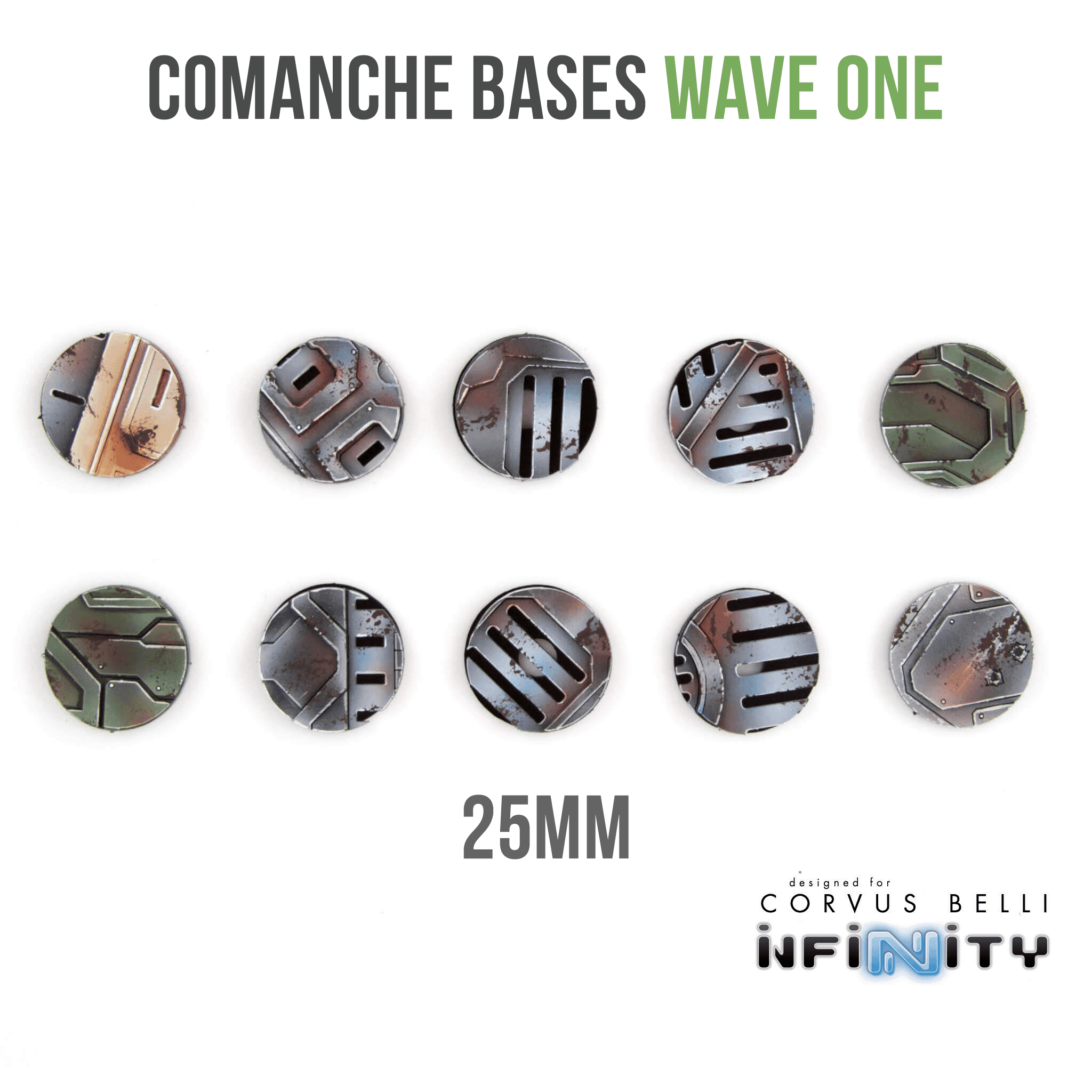 Comanche Bases - 25mm (10)