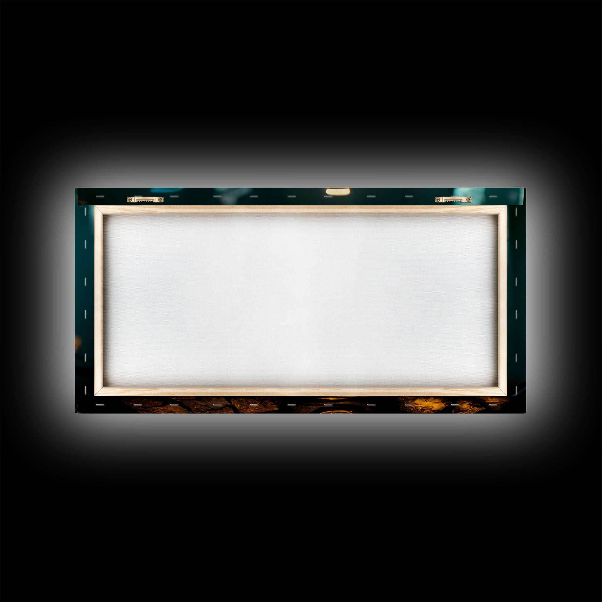 Miniature world in a bottle canvas print, high fantasy wall art, magical wall art, ready to hang wall art - 10x20 Inches / Gallery Wrap Canvas - Ready To Hang