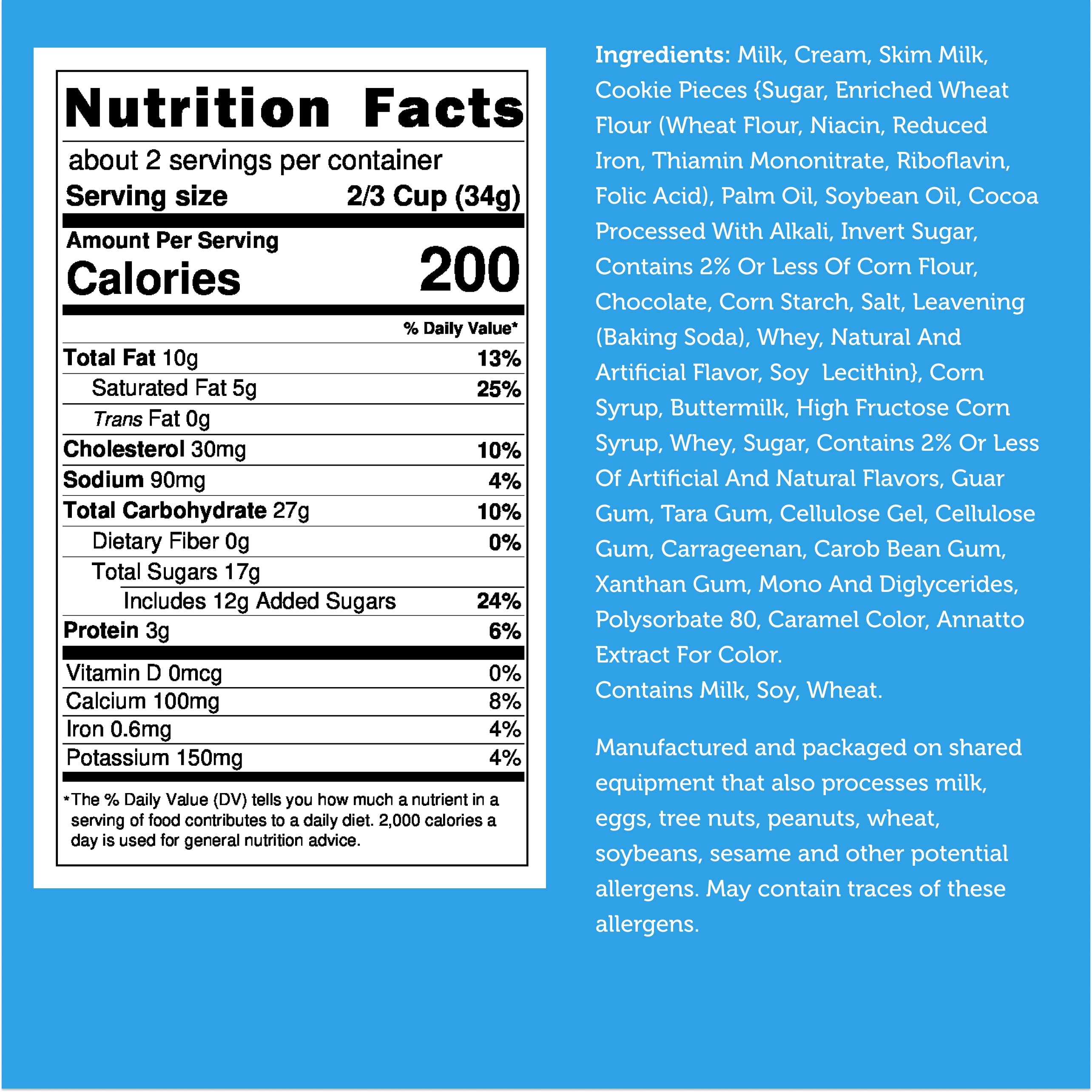 Freeze Dried Ice Cream That Does Not Melt (Bits) Cookies & Cream