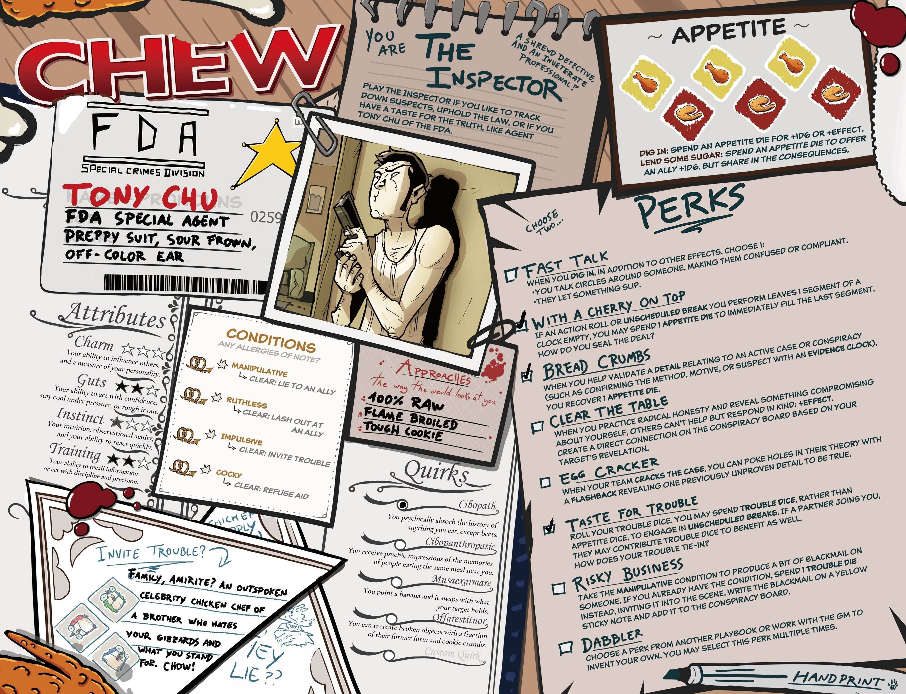 CHEW: Character Menus (RPG Supplement) - 