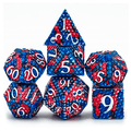 Dragon Scale: Coral Reef - Metal RPG Dice Set - 