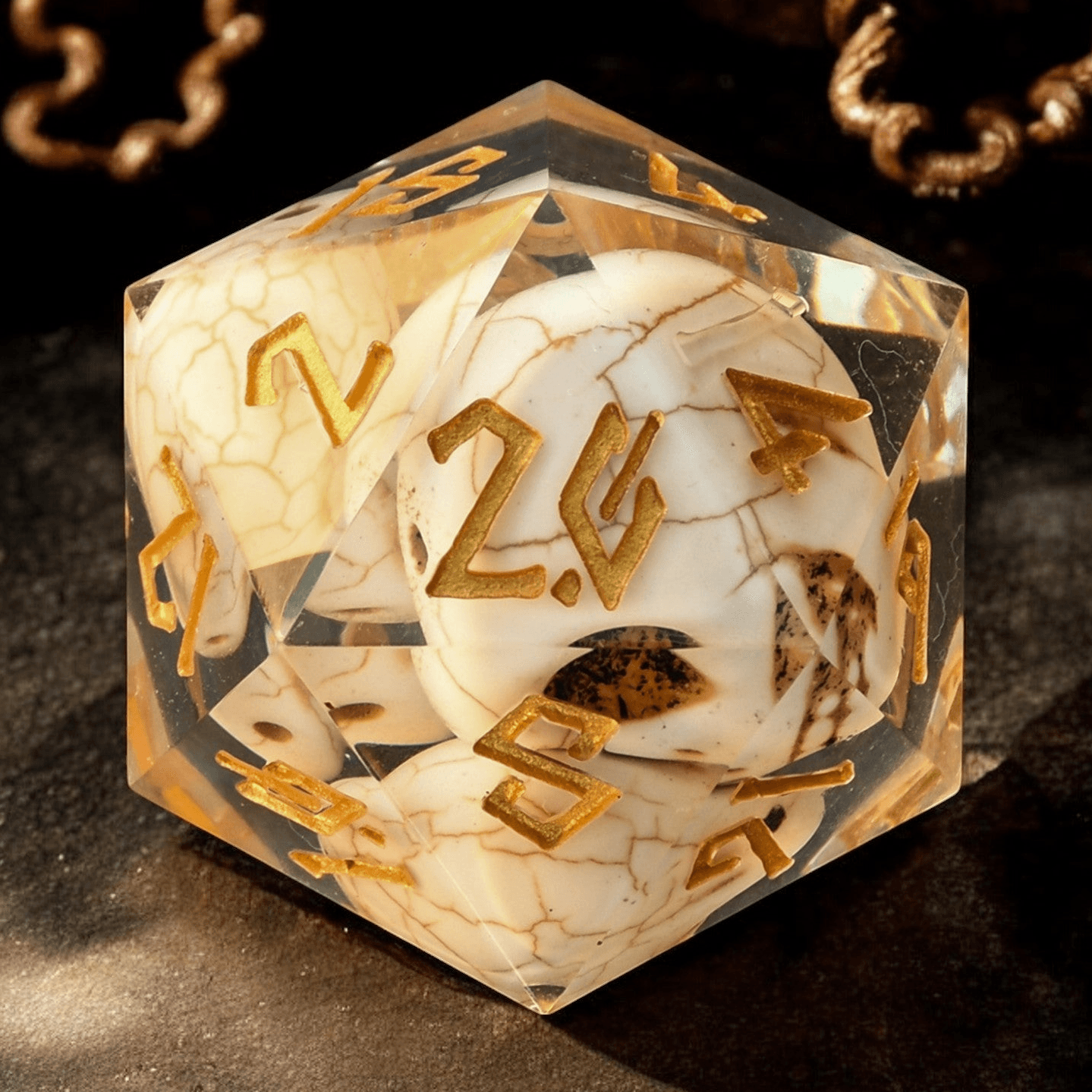 Corpse Cranium Resin 30mm D20 'PRE-ORDER | SPRING EVENT DEAL' - 